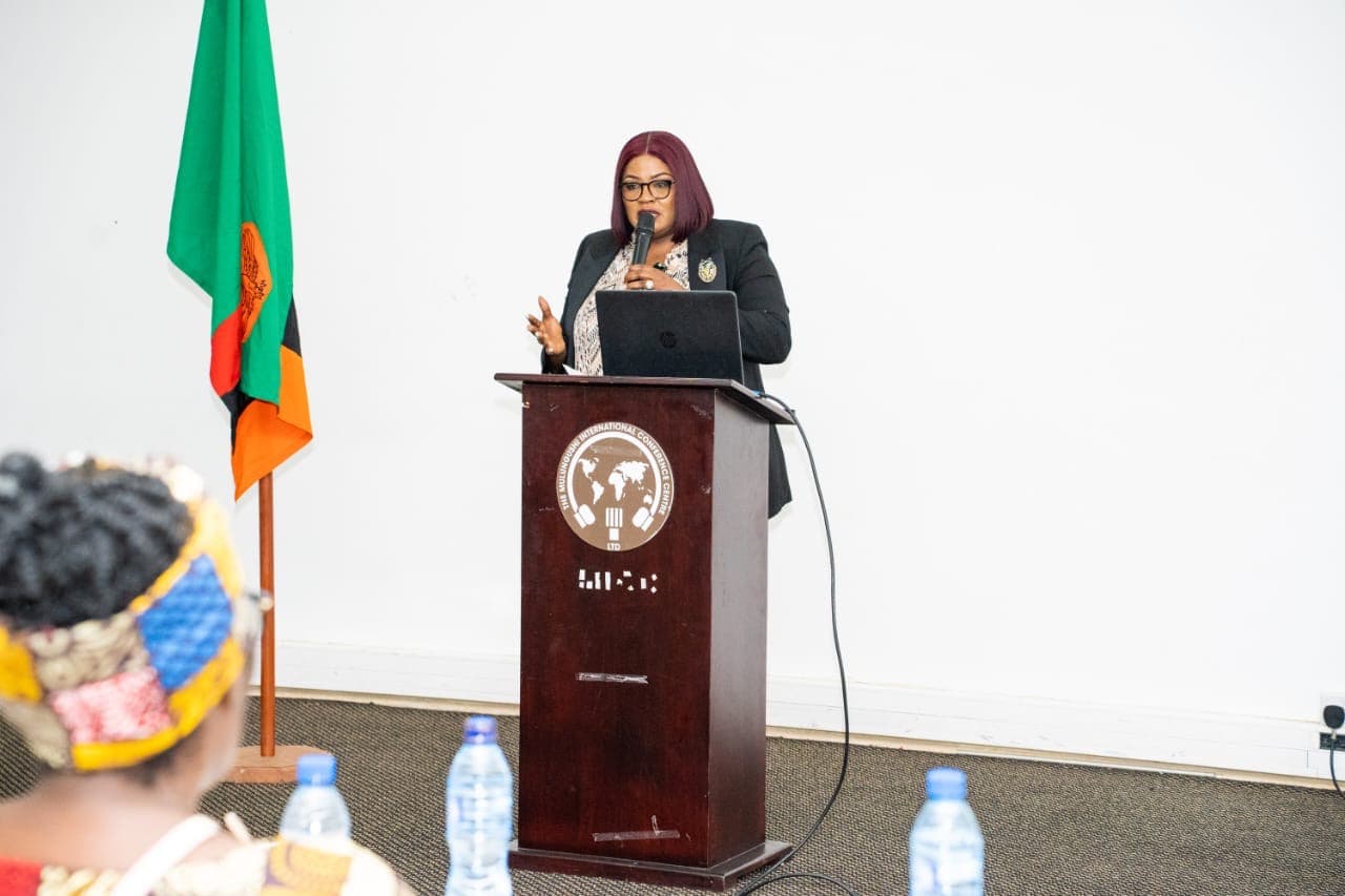 Jamarie speaking at a formal engagement